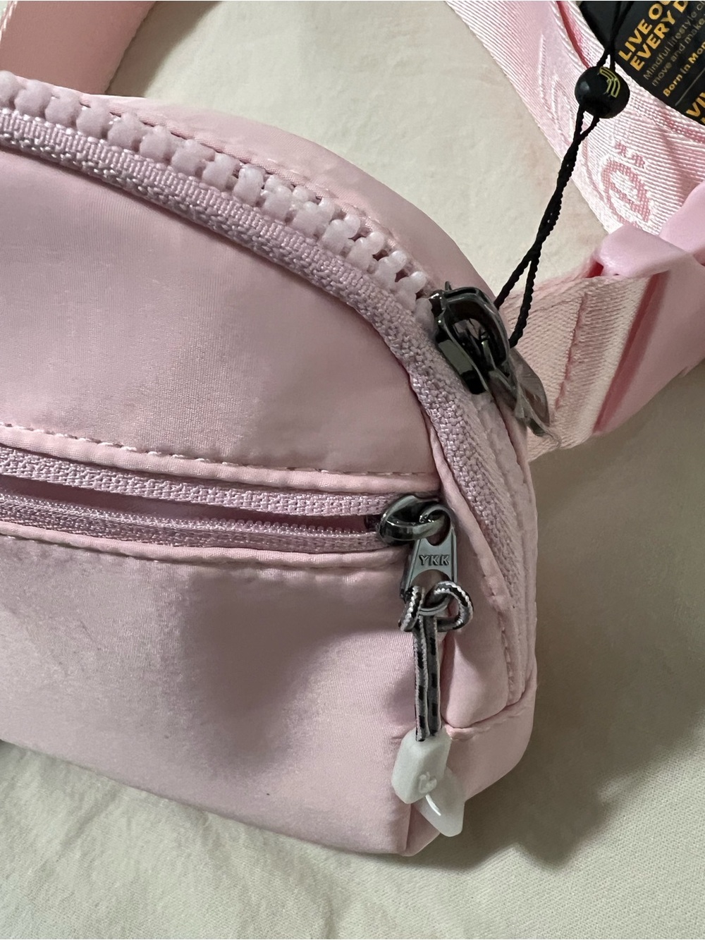 Lole Pink Crossbody Belt Bag with Branded Strap - Picture 4 of 4
